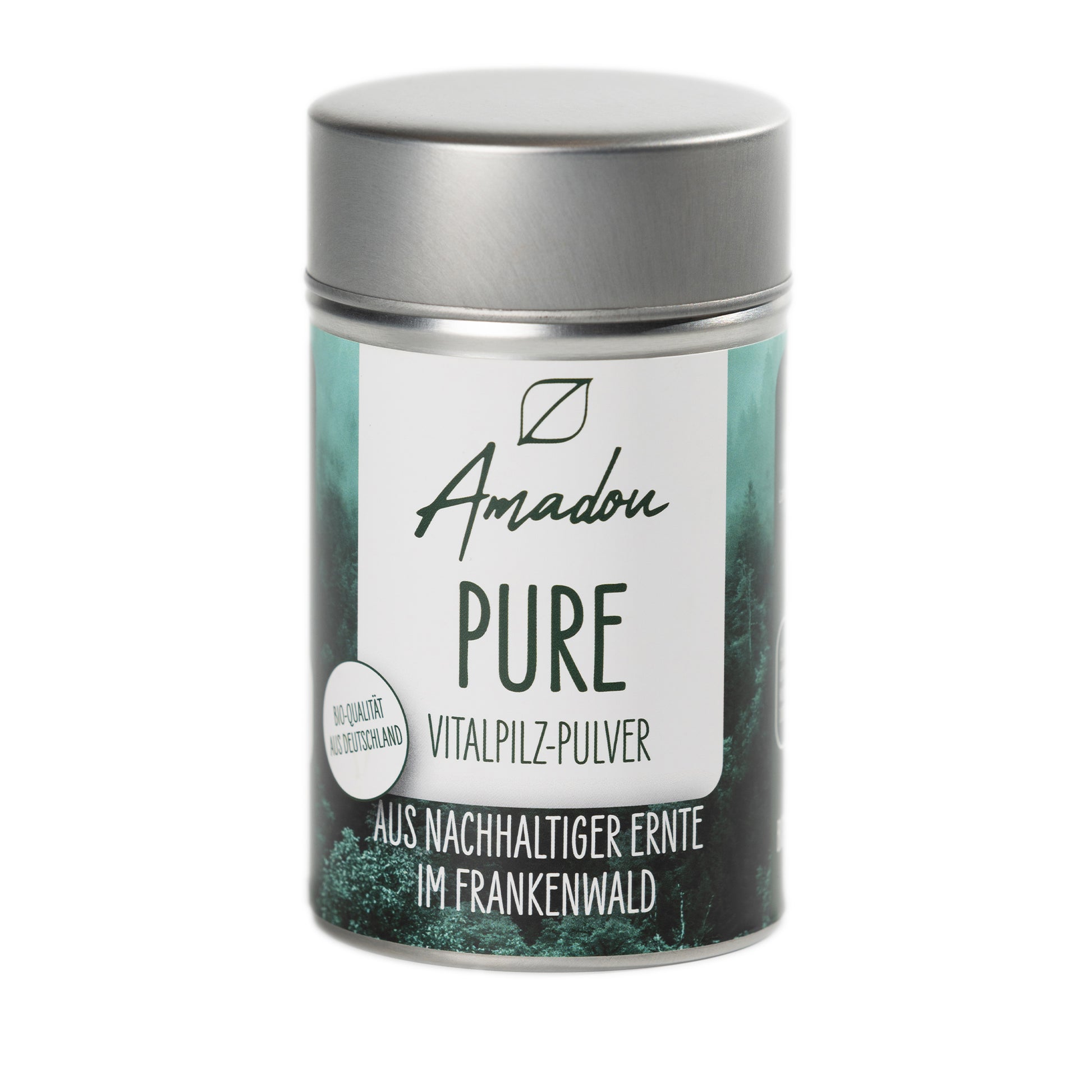Amadou PURE Bio Zunderschwamm Pulver Dose mit 42% Beta-Glucanen